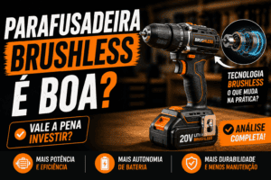 Leia mais sobre o artigo Parafusadeira brushless é boa? Guia completo para escolher a melhor